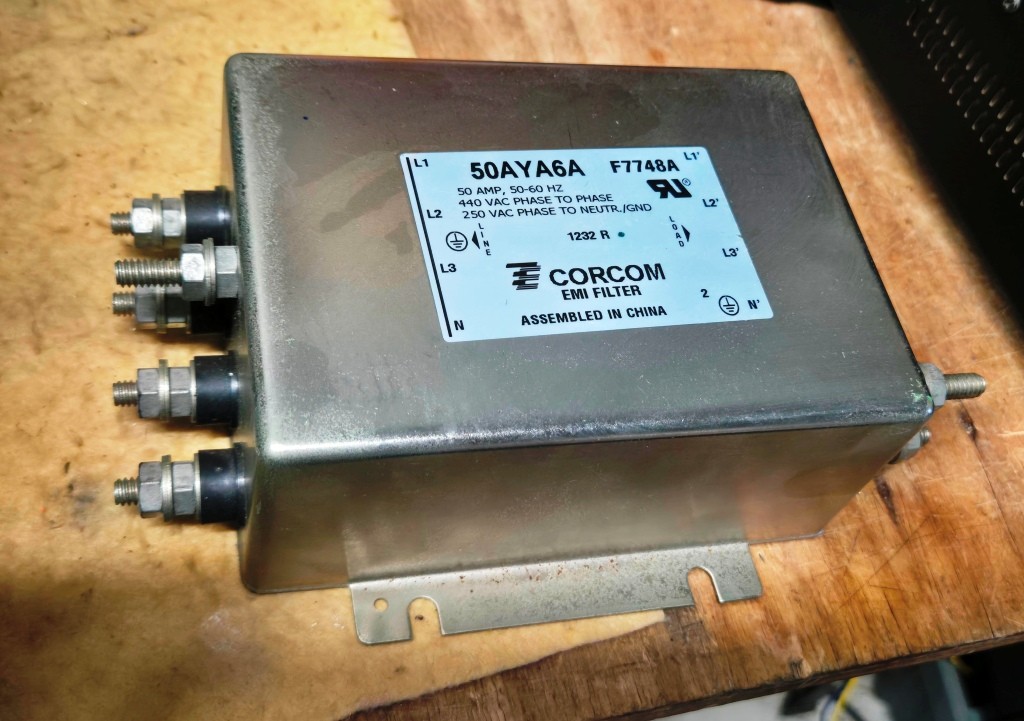 EMI Filter - 3 phase, 50amp 440v/240v Heavy Duty